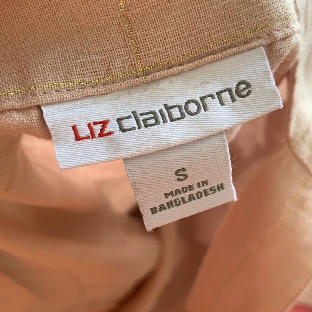 LIZ CLAIBORNE NWT PINK GOLD TOP SIZE S - Picture 7 of 8